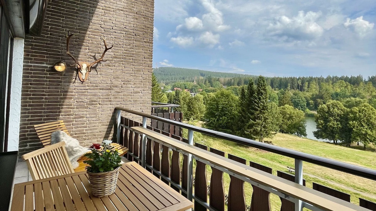 Hahnenklee Condo | Cozy 5 star apartment with a dream view. Hiking trails and bathing lake nearby.