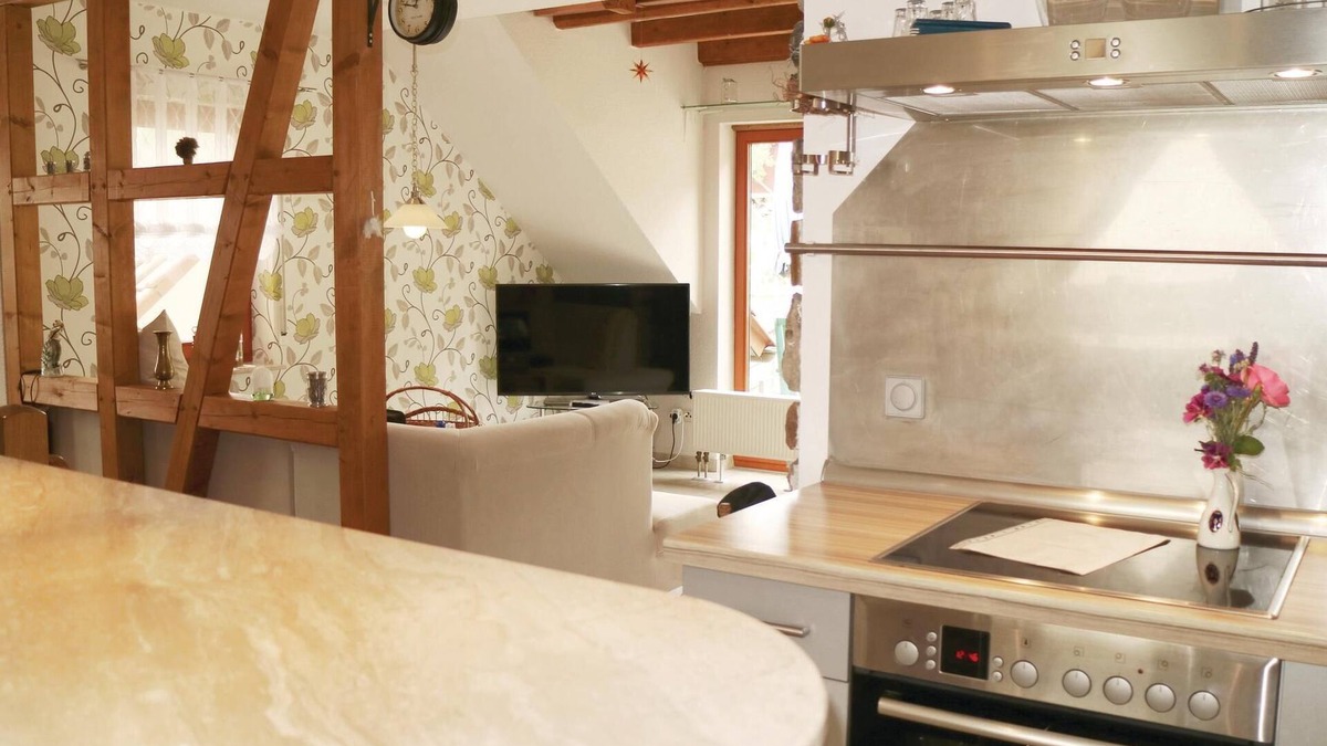 Hohenbergen Apartment | Cozy apartment in Schlotheim with kitchen