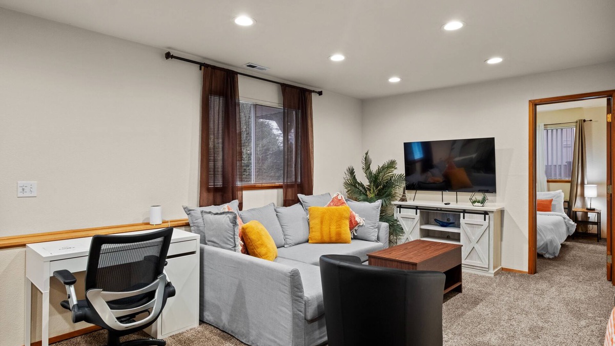 Covington House | Cozy backyard retreat near Lake Meridian