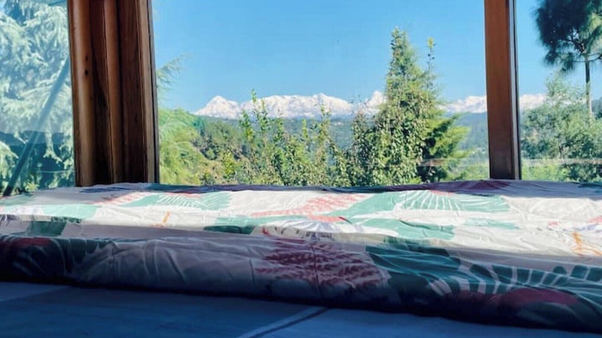 Almora House | Cozy bungalow nestled in the Himalayas, snow-capped peaks, Kumaoni culture.