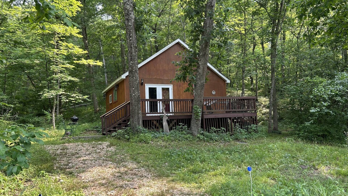 Easley Cabin | Cozy cabin getaway with hot-tub under stars!