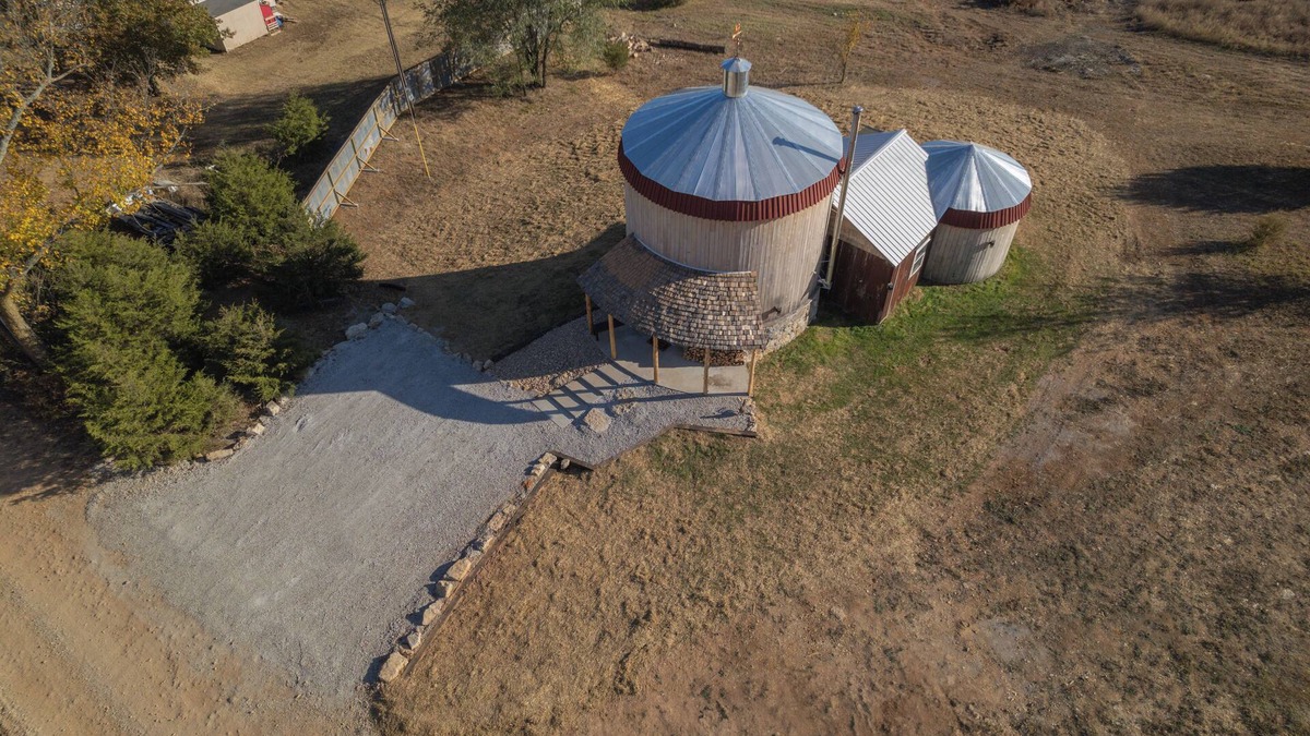Pineville Cabin | Cozy cabin in charming Pineville with hot tub, 180" movie screen, WiFi, AC