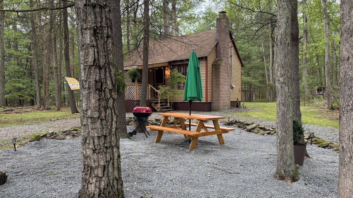 White Mills Cabin | Cozy Cabin in the Woods - Near Lake Wallenpaupack