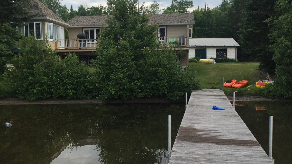 Cayamant Ski Chalet | Cozy cottage on a beautiful shallow sand beach at Patterson lake!