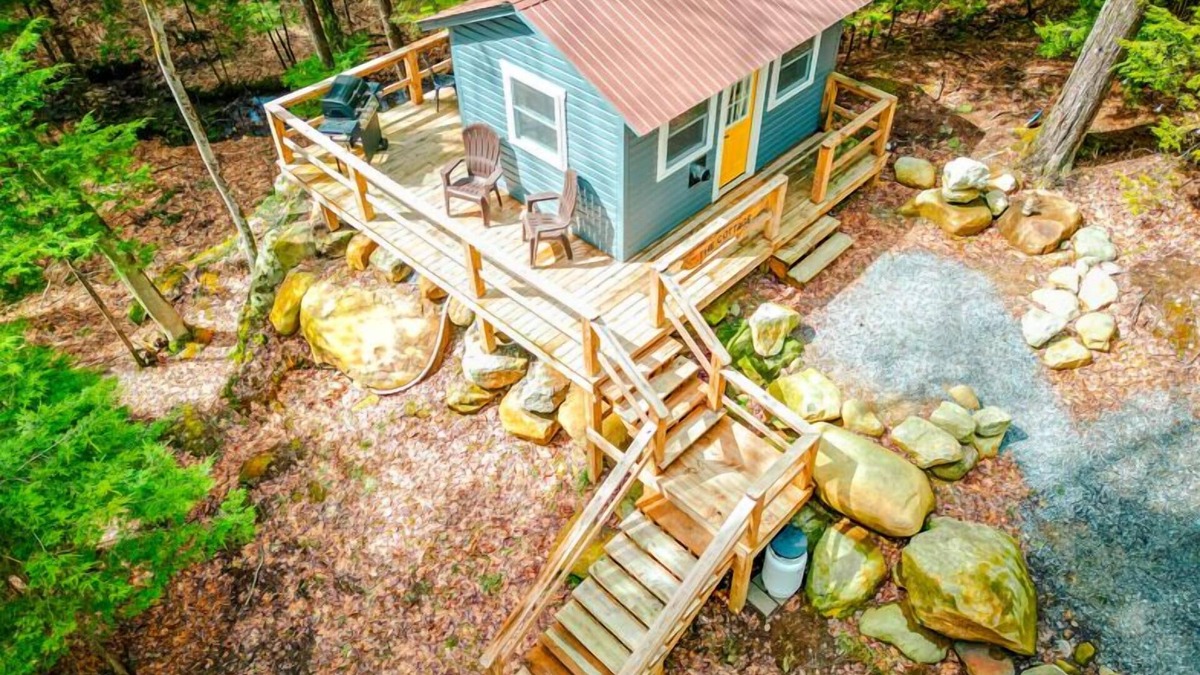 Middle Grove Cottage | Cozy Cottage overlooking stream on 60 acres