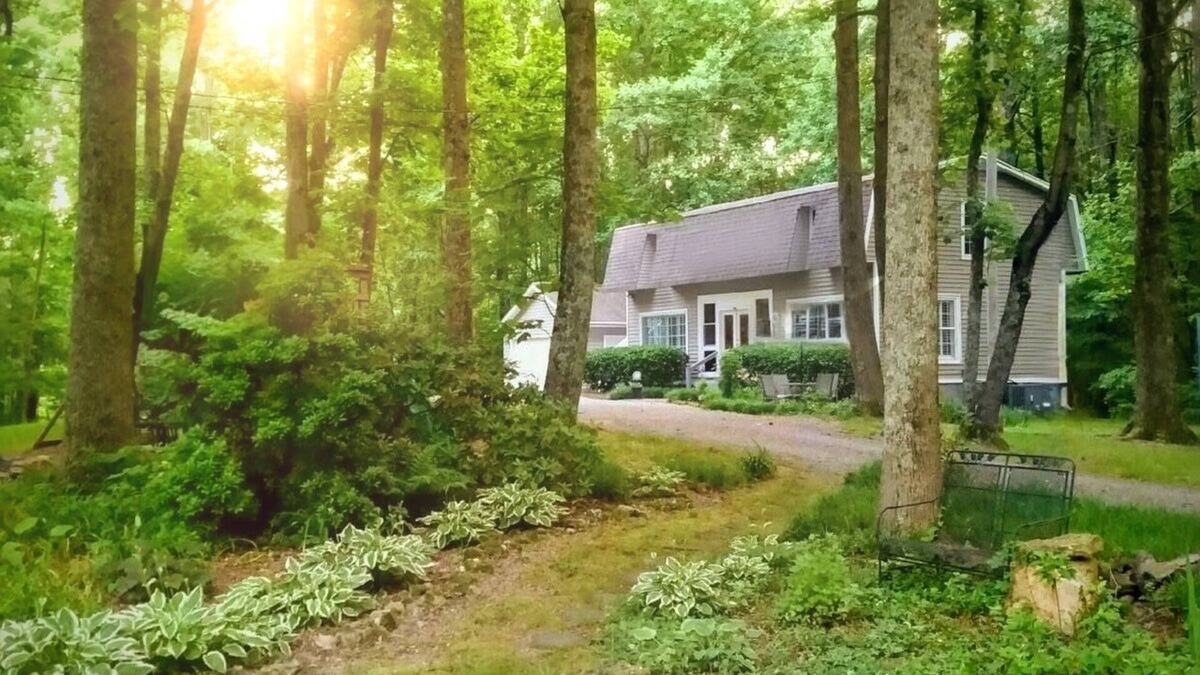 Hendersonville House | Cozy Cottage Wooded Retreat