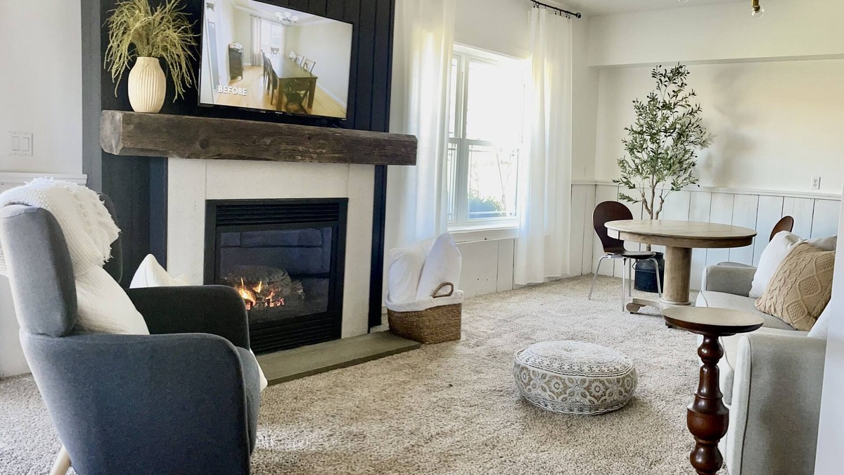 Danville Apartment | Cozy country basement studio apartment, with a large yard and woods.