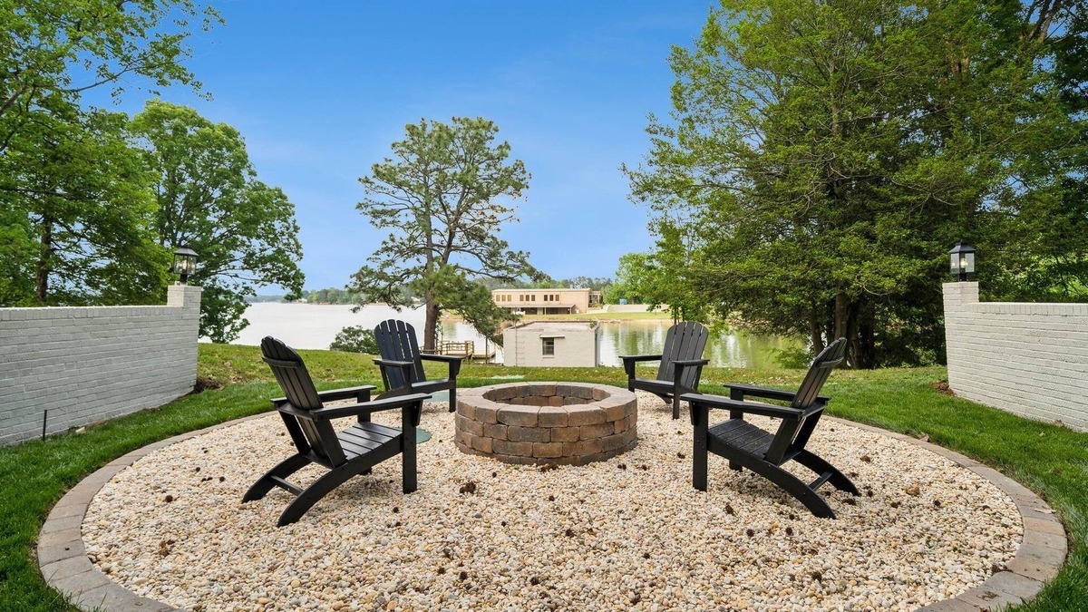 Southmont House | Cozy Cove-Lakefront home with kayaks, paddle board, lillypad, arcade, & fire pit