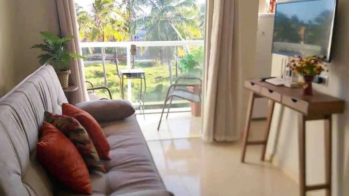 Ponta do Mangue House | Cozy flat with balcony in new building with swimming pool near Peroba Beach