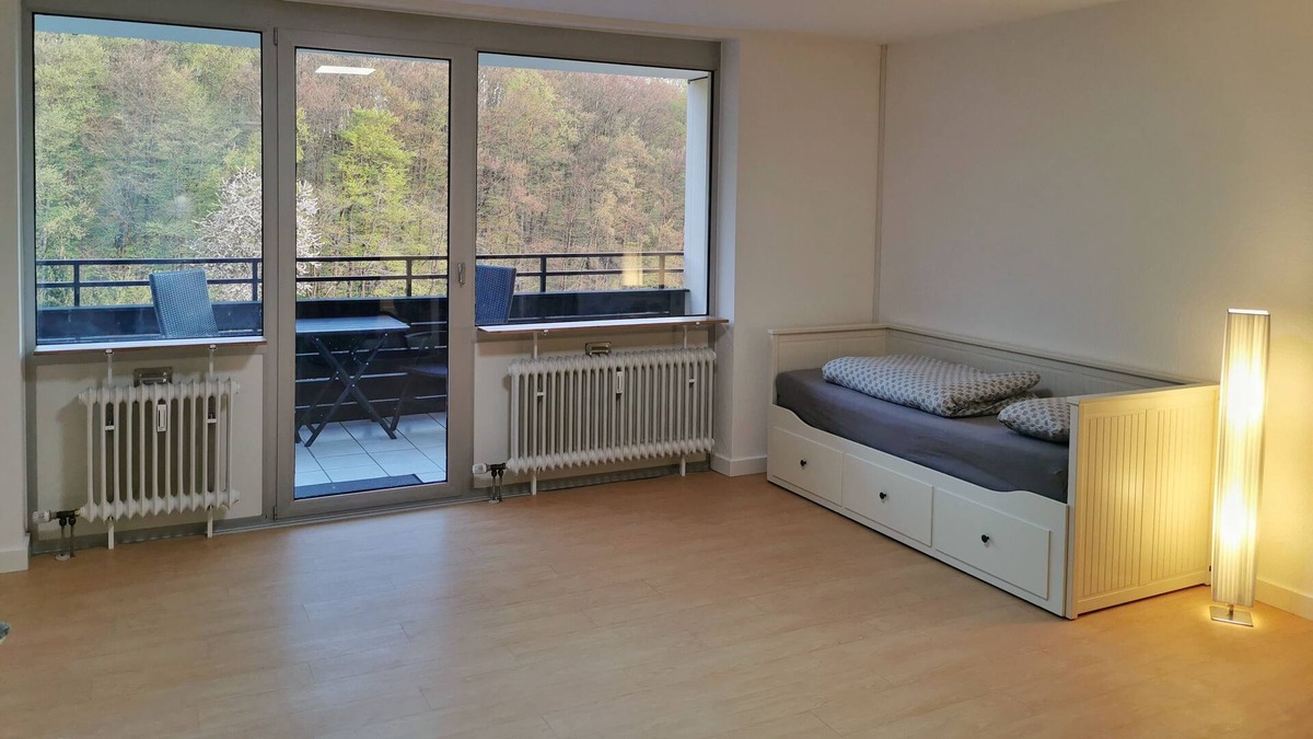 Buseck Apartment | Cozy holiday apartment with a view of the forest and a balcony in Gießen-Buseck