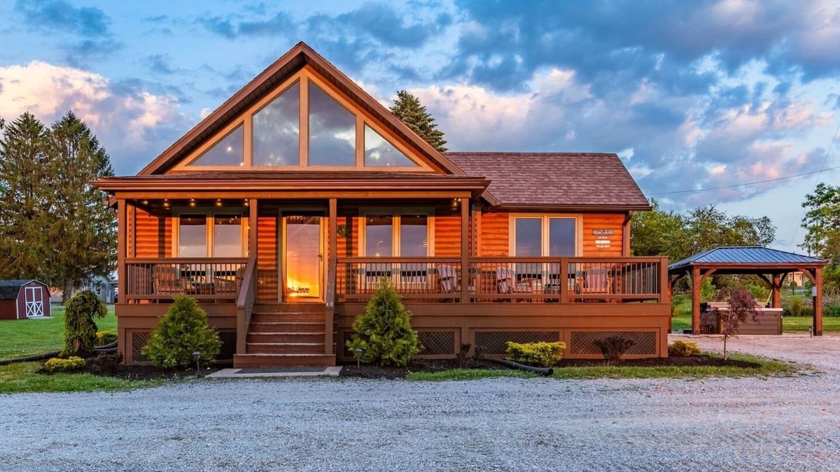 Roaring Branch Cabin | Cozy Log Cabin w/HOT TUB under gazebo, fire pit, game room, and mountain views!
