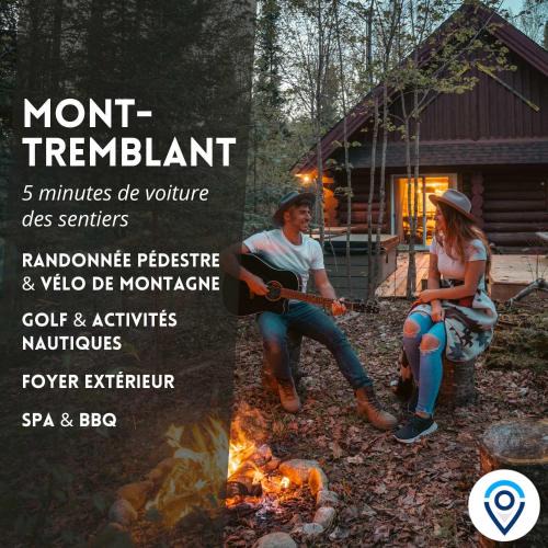 Lac Superieur Village Ski Chalet | Cozy Log Cabin with Spa - 3 min of Tremblant