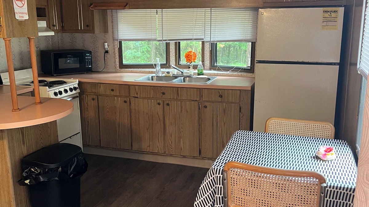Easton House | Cozy mobile home/cabin on campground in Adams, WI.