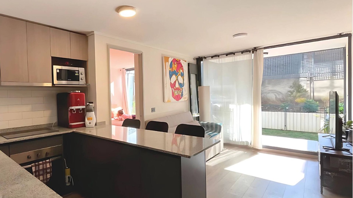 Nunoa Apartment | Cozy Ñuñoa apartment with garden. 2 bedrooms and 2 bathrooms next to Estadio Nacional.