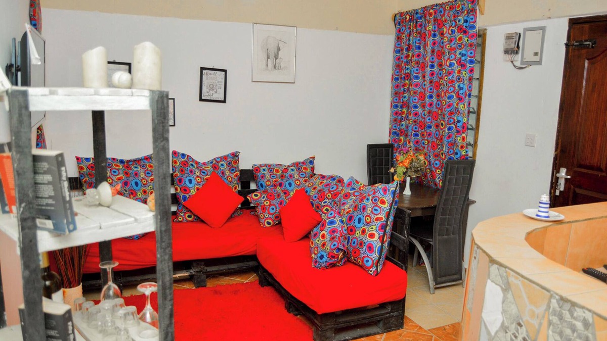 Ukunda Apartment | Cozy Retreat with Unique Decor Close to Center, Beach, and Restaurants