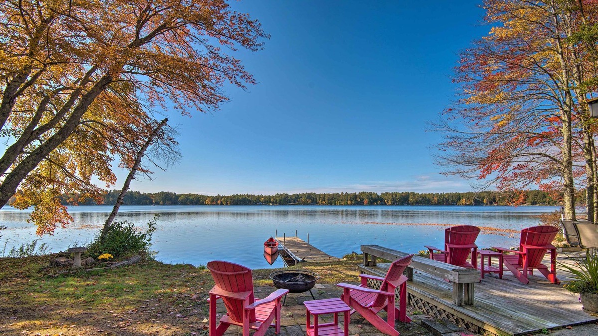 West Buxton Cottage | Cozy Rural Abode w/ Dock on Bonny Eagle Pond!
