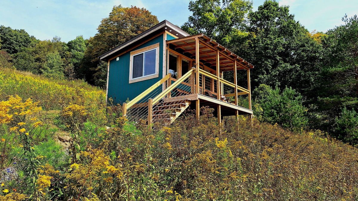 Kantner Cabin | "Cozy Secluded Tiny House with Mountain Views, Short Walk from Parking"