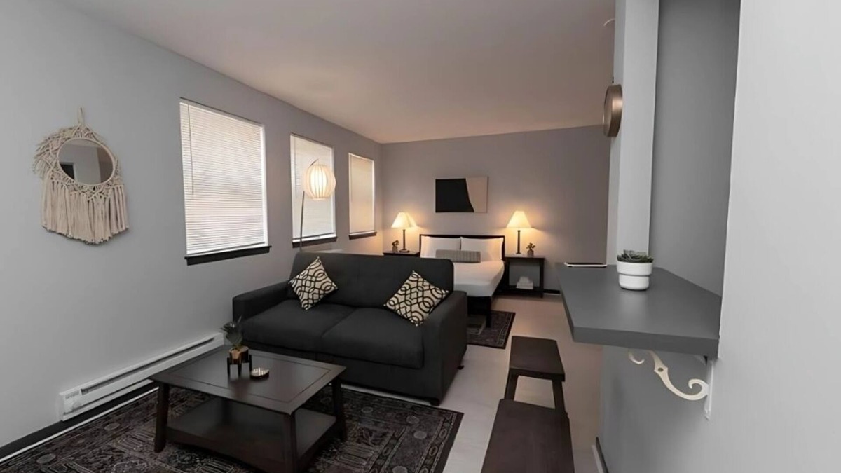 West Ridge Apartment | Cozy Studio Getaway Walk to Dining and Shops + Laundry