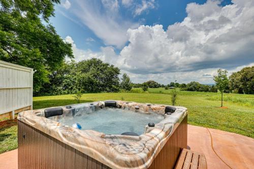 Winchester House | Cozy Tennessee Abode with Private Hot Tub and Fire Pit