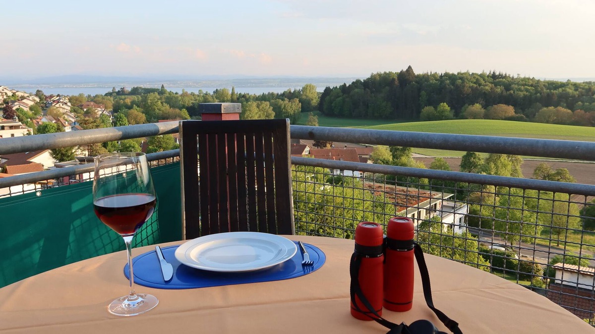 Daisendorf Apartment | Cozy, top-equipped attic studio with panoramic terrace