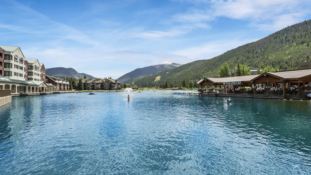 Lakeside Village Condo | Cozy, updated condo with lake views and ski shuttle right out front!