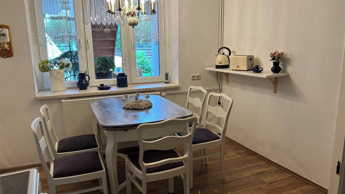Saaleplatte Apartment | Cozy vacation apartment with pool and garden. Pets allowed, also for fitters