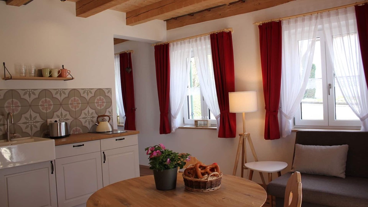 Haunsheim Apartment | Cozy vacation apartment "Benedikt" (40sqm) with terrace