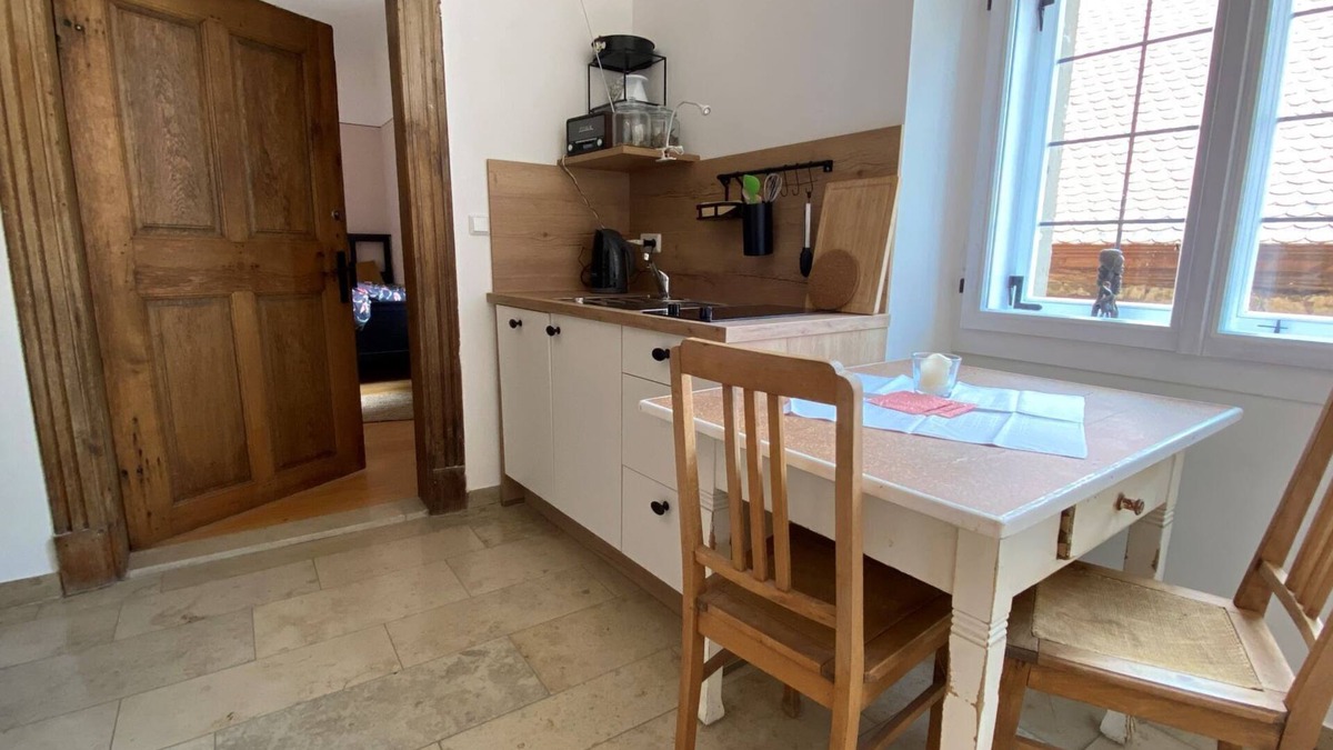 Bastheim Apartment | Cozy vacation apartment with view of the monastery mill (50sqm)