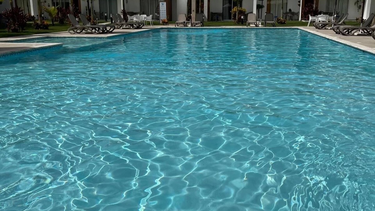 Boca Chica Villa | Cozy vacation home away from home. Enjoy the pool from your door step. n
