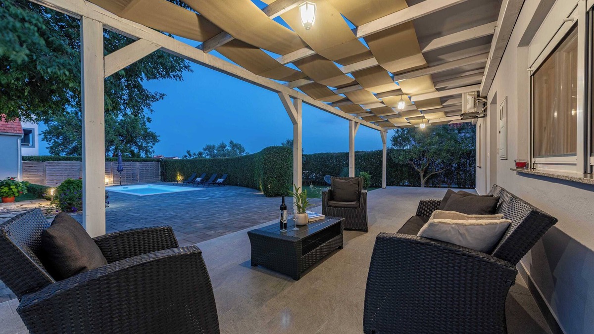 Skabrnja Villa | Cozy villa Andu with private pool, ECO garden, pet friendly
