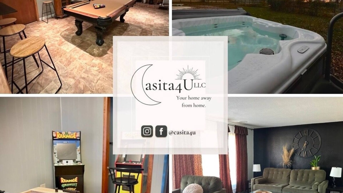Goshen House | CozyHome-HotTub-Pool-WI-FI-KingBed-ArcadeGames-PoolTable