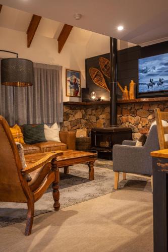 Thredbo House | Crackenback Castle free standing chalet with fire place