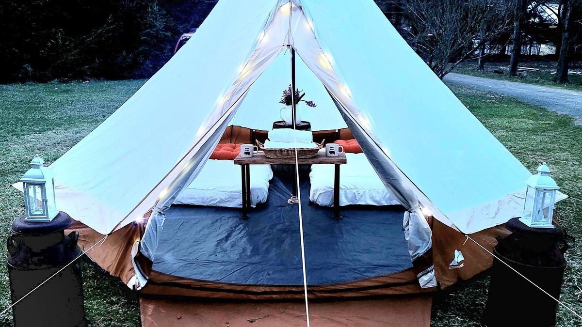 New Milford RV Rental | Creekside Retreat Tent