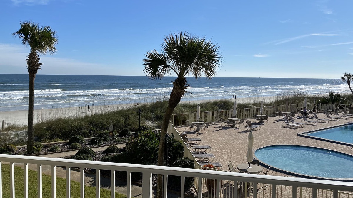 Crescent Beach Condo | Crescent Beach Retreat- Fully updated 2 BR/2BA Direct ocean views in Coquina!
