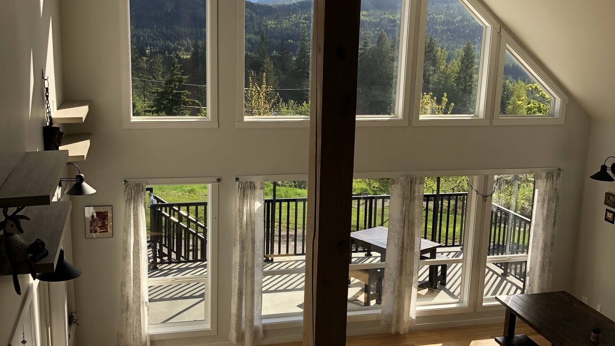 Slocan Ski Chalet | Custom chalet-style home perched on a mountain terrace