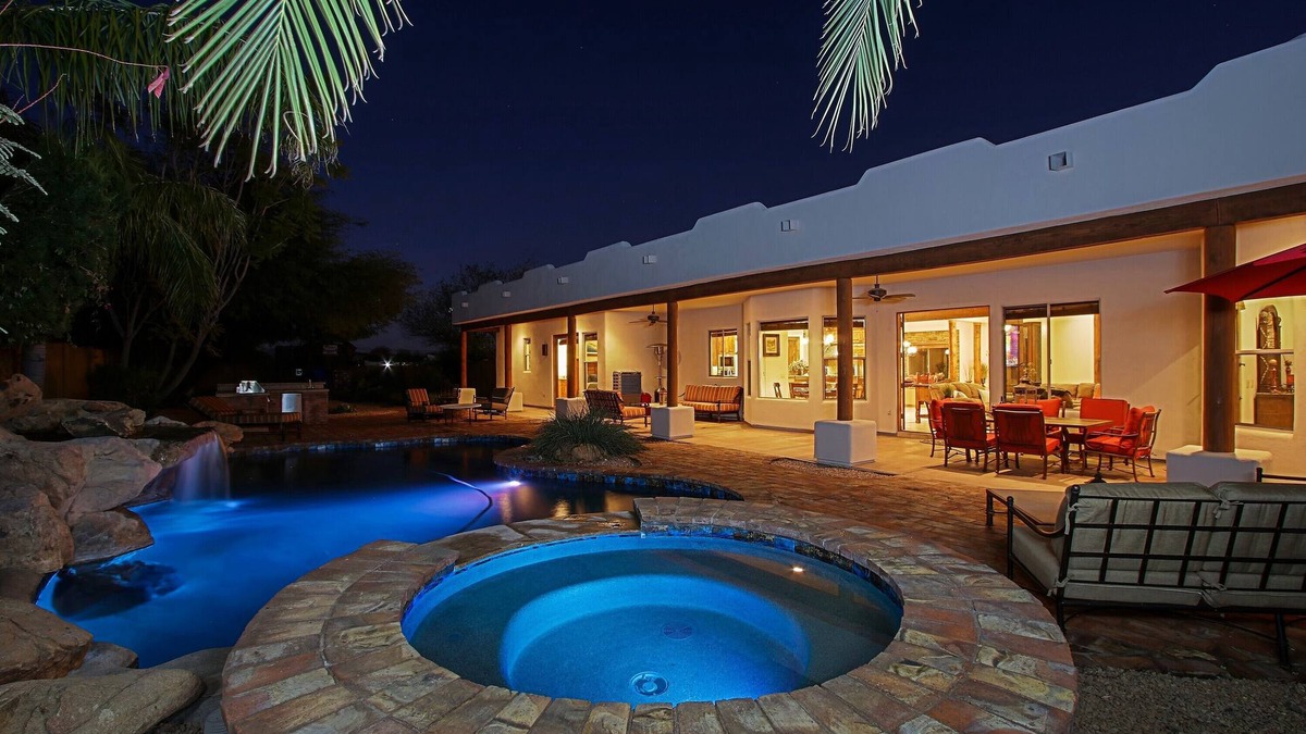 Anthem House | Custom home with heated spa and pool, 1 acre, No HOA, bring Rvs