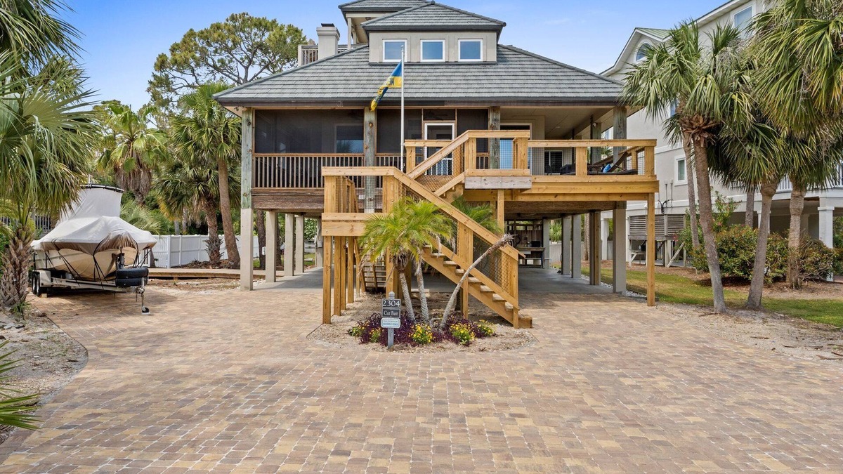 Plantation House | Cut Bait private pool with Gulf views