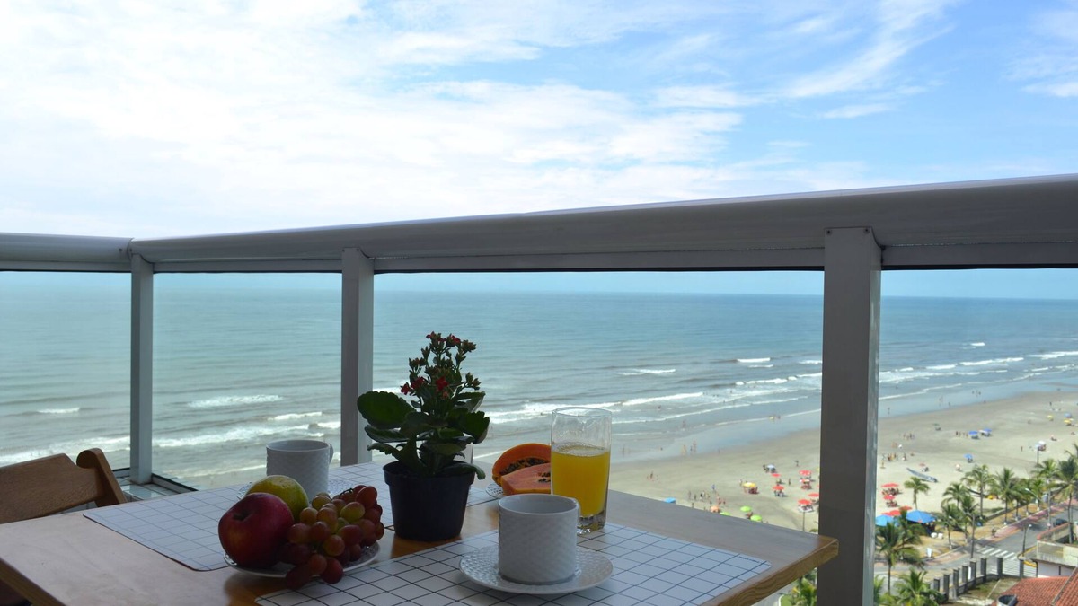 Solemar Apartment | Cute Apartment, Foot in the Sand with Gourmet Balcony Beautiful View