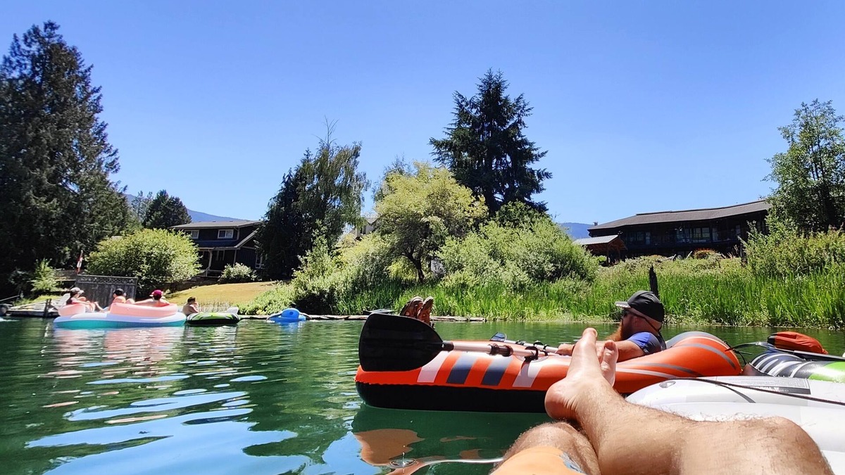 Lake Cowichan Cottage | Cute cottage steps from Cowichan river with shared dock and swimming hole!