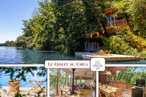 Castelnau-de-Levis Ski Chalet | Détente au Bord de l'Eau - Le Chalet du Carla avec Spa et Ponton Privé