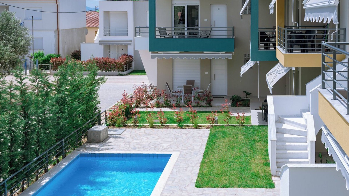 Ofrinion Apartment | Danai & Palm Residential Complex-Two-Bedroom Apartment with Pool Access