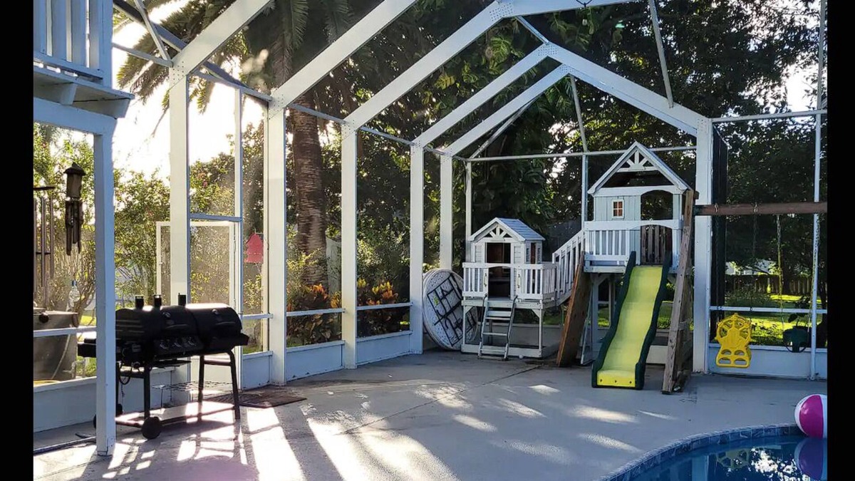 Daytona Beach House | Daytona Beach pool, playset, GAME ROOM hot tub, 5 bedroom home