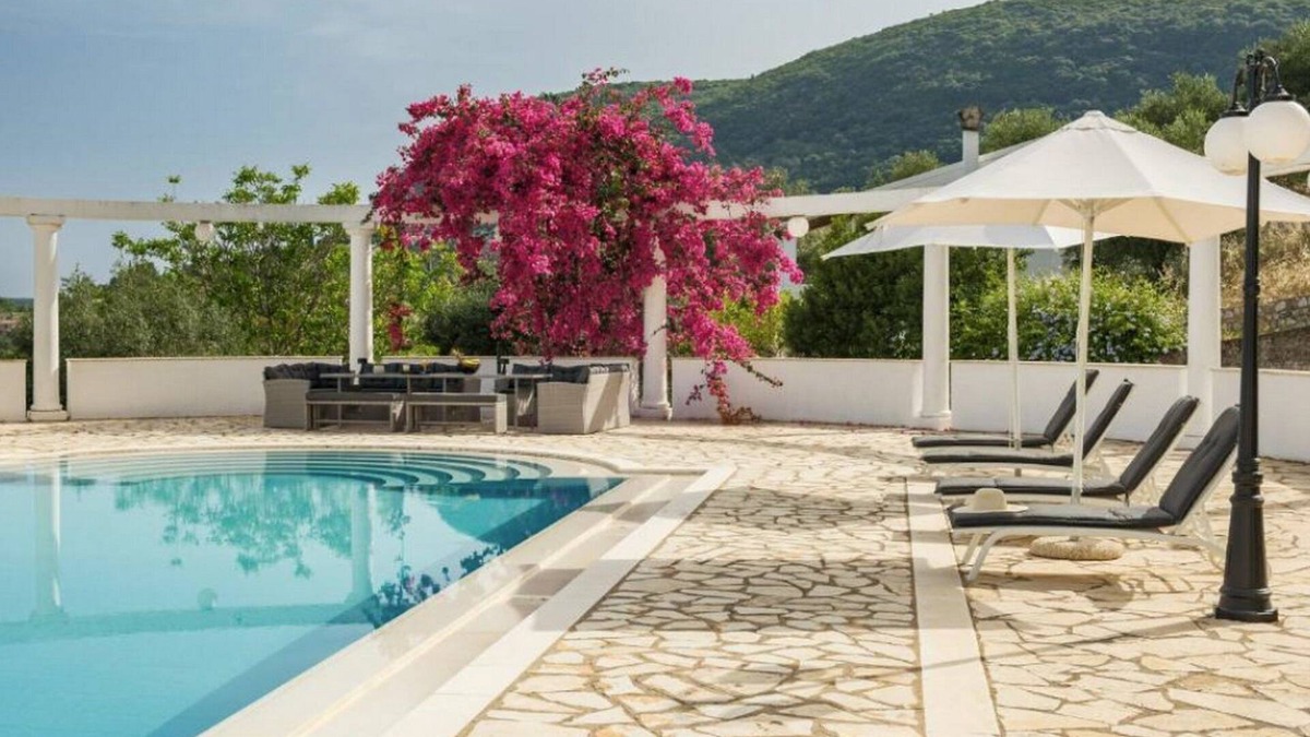 Doukades Villa | Dazzling Corfu Villa | Villa Gwaihir | 7 Bedrooms | Spacious Sun Terrace Fitted.