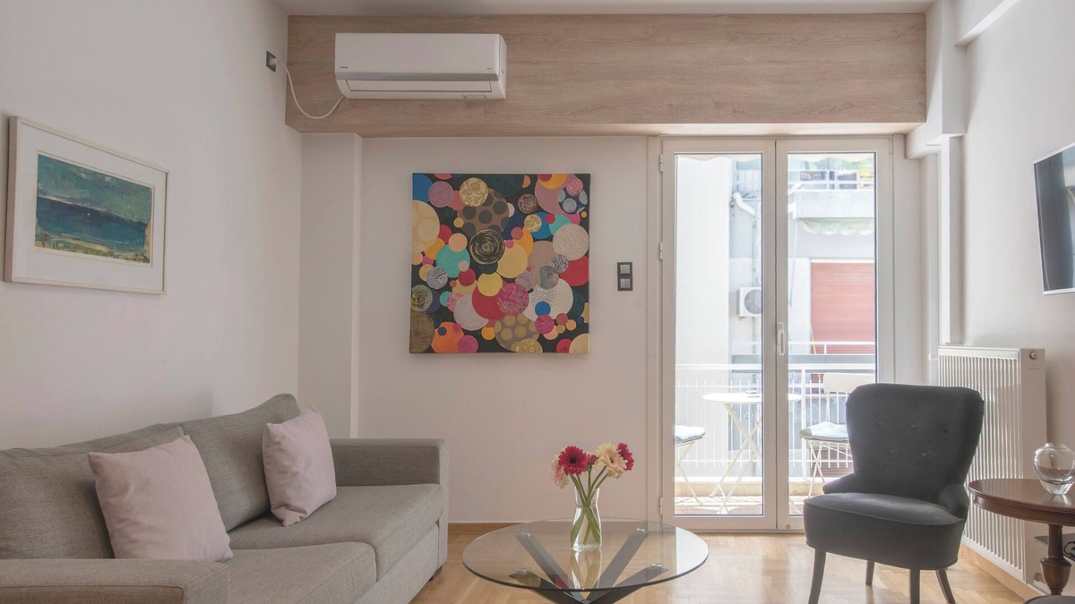 Pangrati Condo | Delightful Stylish Two Bedroom Condo, Hip Area of Central Athens
