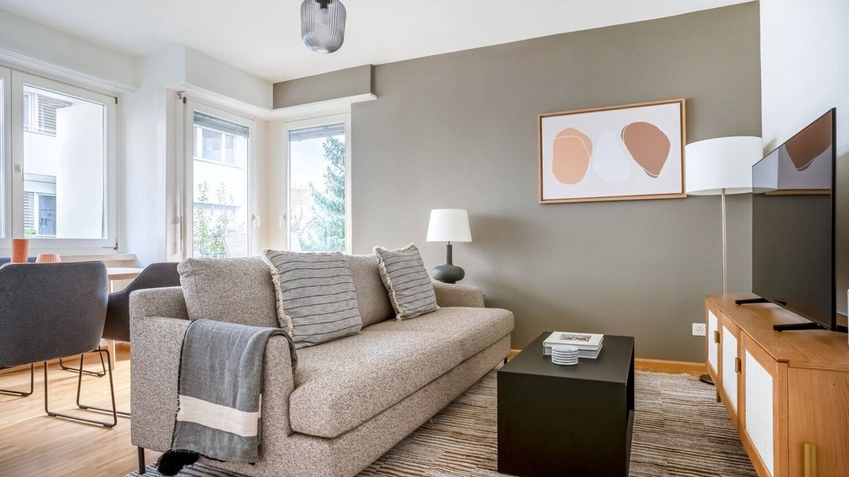 Allschwil Apartment | Deluxe Allschwil 3 Room w/Storage, nr local market, by Blueground