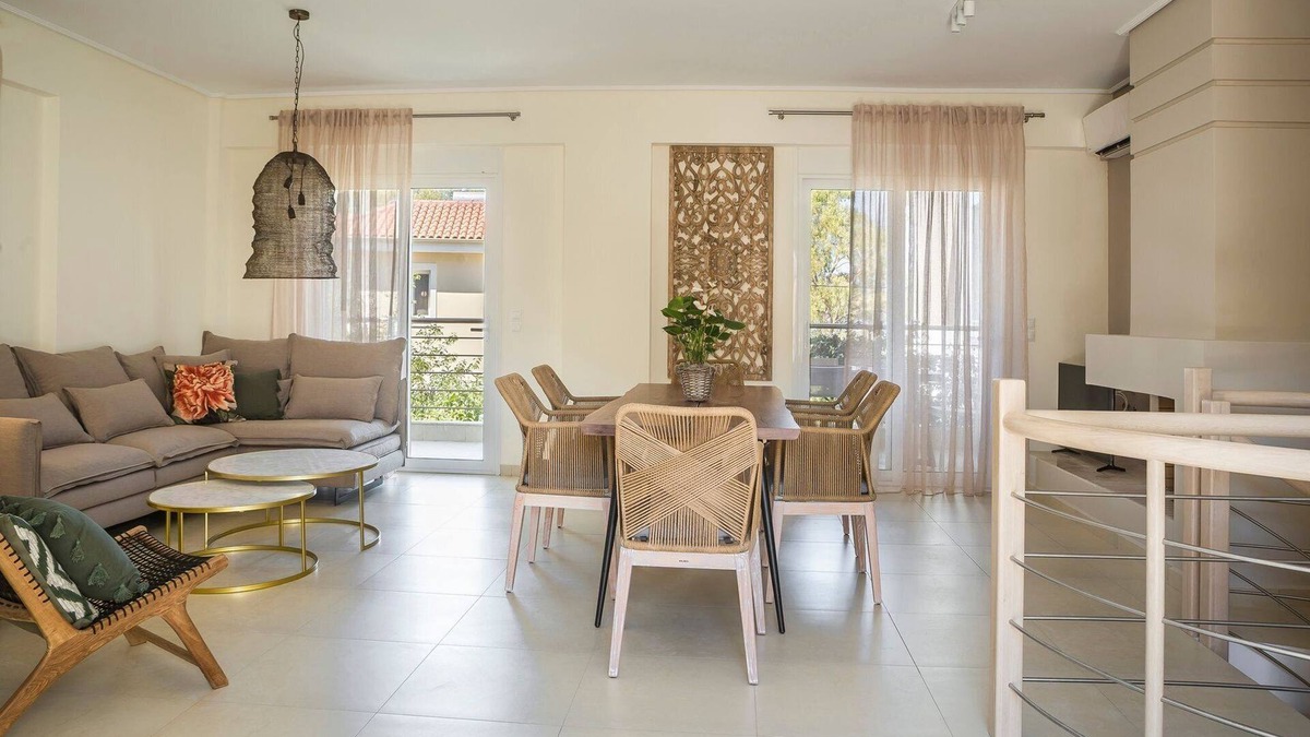Karavomylos Villa | Deluxe Kefalonia Apartment | Apartment Paeonia | 3 Bedroom | Pool | Sea View |.
