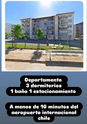 Pudahuel Apartment | Departamento 3 dormitorios 1 baño cerca aeropuerto internacional Pudahuel Santiago Chile