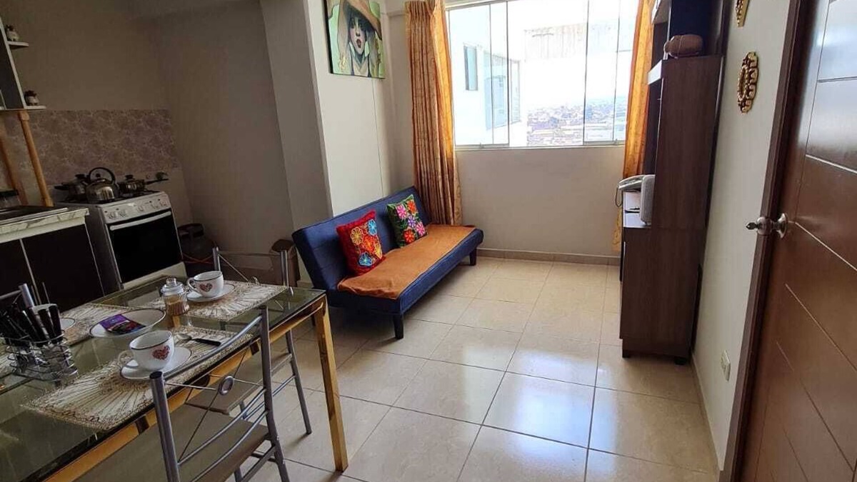 Huancayo Apartment | Departamento Céntrico en Edificio- Estilo Wanca Elegante