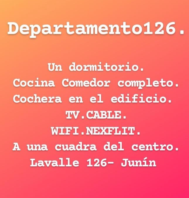 Junin Apartment | Departamento126