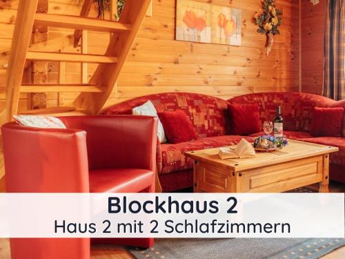 Steina House | Der Fuchsbau - 3 separate Blockhäuser - ruhige Lage - 50m bis zum Wald - eingezäunter Garten